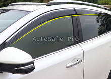 Fit For Toyota RAV4 XA40 2013 2014 2015 2016 2017 2018 Exterior Plastic Window Visor Vent Shades Rain Guard 4pcs car accessories 2024 - buy cheap