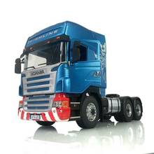 Camión Tractor teledirigido LESU 6x6, chasis de Metal, ejes de caja de cambios, cabina de plástico para TAMIYA controlado por Radio, coche Scania THZH0914-SMT3, 1/14 2024 - compra barato