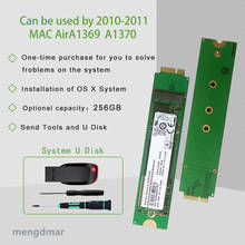 Новый 256 ГБ SSD для 2010 2011 Macbook Air A1369 A1370 твердотельный диск MC503 MC504 MC965 MC966 MC968 MC969 жесткий диск 2024 - купить недорого