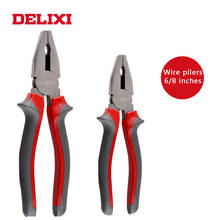 DELIXI 6"/8" Wire combination pliers cable Multi-function cutter pliers CRV for iron copper stee needle nose wire Hand tools kit 2024 - buy cheap