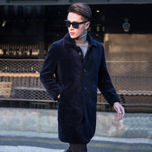 Autumn Men 2020 Winter Trench Coat Overcoats Wool Jacket Men Casual Fashion Long Loose Large Size 4XL Outwear LX1487                     2024 - buy cheap