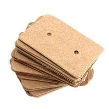 100 Pcs/Lot Kraft Paper Tag Packaging Label Luggage Party Wedding Note DIY Blank Card Price Gift Hang Tag Paper Label 2024 - buy cheap