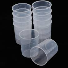 10Pcs 100ml Plastic Measuring Cups Epoxy Resin Mixing Art Waxing Kitchen Beakers 2024 - buy cheap