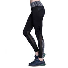 Women Leggings Sporting Pocket Yoga Pants Push Up Mesh Pants Sexy Hips Fitness Running Leggings Quick Dry XL Exercise Trousers 2024 - buy cheap