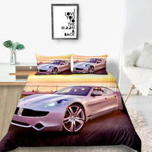 Sports Car Bedding Set 3D Fashionable High End Cool Duvet Cover Luxury King Queen Twin Full Single Double Comfortable Bed Set 2024 - buy cheap