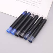 Jinhao caneta tinteiro universal, preta, azul, cartuchos 100mm, para escola, escritório, papelaria, 2.6 peças 2024 - compre barato