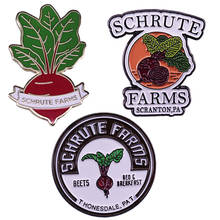 The Office Shrute Farms Brooch Sweet Beets Enamel Pin Plant Farming Themed Accessory 2024 - buy cheap