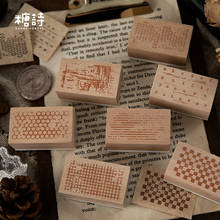 Vintage Basic Number Month Stamps decoration stamp wooden rubber stamps for scrapbooking stationery DIY craft standard stamp 2024 - buy cheap