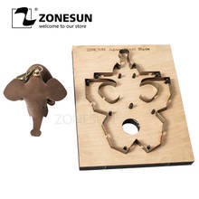 Zonesun molde de lâmina de aço japonesa, para molde de corte de elefante, para couro, máquina de corte 2024 - compre barato