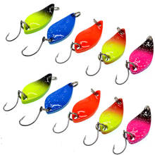 3cm 5g Hard Metal Fishing Spoon Lure Walleye Trout Spoon Jig Baits Mixed Color 2024 - buy cheap