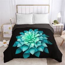 Black Duvet cover Quilt/Blanket/Comfortable Case Double King Bedding 140x200 240x220 200x200 for Home Succulents 2024 - buy cheap