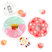 10pcs Doughnut Candy Gift Box Transparent Plastic Dragee Box Baby Shower Wedding Party Ziplock Gift Bags Cake Chocolate Wrapping 2024 - buy cheap