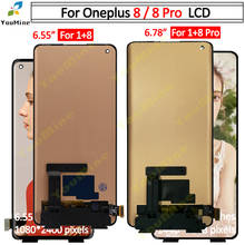 For OnePlus 8 Pro LCD Display Screen Touch Panel Digitizer For oneplus 8pro lcd Replacement For OnePlus 8 LCD Display IN2013 2024 - buy cheap