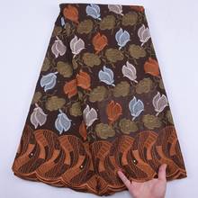 Mais recente africano laço seco tecido de renda de algodão suíço costurar materiais swiss voile renda na suíça para nigeriano vestido diário s1910 2024 - compre barato