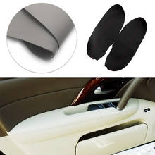 Car Microfiber Leather 2pcs Front Door Armrest Panel Cover Sticker Trim For Acura RL 2005 2006 2007 2008 2009 2010 2011 2012 2024 - buy cheap