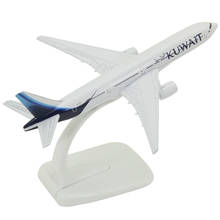 16cm B777 Aircraft Model Boeing 777 Kuwait Airlines Aviation Alloy Airliner Gift 1:400 Diecast Decoration Simulation Aircraft 2024 - buy cheap