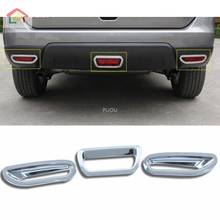 ABS Chrome Rear Fog Lamp Light Protector Sticker Decoration Cover Trim 3PCS For Nissan X-Trail X Trail T32 Rogue 2014 2015 2016 2024 - buy cheap