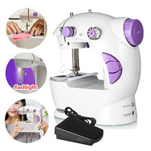 Mini Handheld Portable Electric Sewing Machine Dual Speed Adjustment with Light Stitch Sew Needlework Machine 4 Plugs 2024 - buy cheap