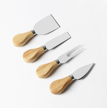 4 шт/нержавеющая сталь сыр деревянная ручка ножа пицца хлеб крем инструмент для выпечки Кухонные аксессуары 2024 - купить недорого