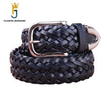 FAJARINA Fashion Unisex Design Knitting Retro Belts for Women & Men 100% Real Genuine Leather 3.5cm Belt Jeans Clothing N17FJ892 2024 - buy cheap