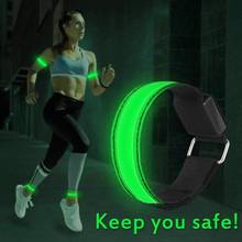 Outdoor LED Night Run Light Bracelet Safety Reflective Warning Light Armband Flashing Belt 2024 - buy cheap