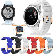 Pulseira de relógio 20mm, pulseira de silicone para relógio garmin fenix 6s 6s pro segundo, pulseira de liberação rápida para relógio easyfit 2024 - compre barato