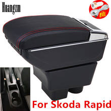 for Skoda Rapid armrest box For VW Polo 2020 Car Armrest box Center Storage box car accessories Interior with USB 2024 - buy cheap