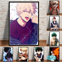 Boku no My Hero Academia y Midoriya-póster de Anime manga impreso, pintura en lienzo Modular para sala de estar, arte de pared, imagen para decoración del hogar, ZT286 2024 - compra barato