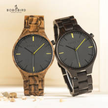 BOBO BIRD-reloj analógico de madera para hombre, accesorio de pulsera de alta calidad con caja de madera personalizable, ideal para regalo de aniversario, gran oferta, Japón 2024 - compra barato