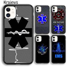 Krajudios-funda de teléfono con logotipo de rescate paramédico para iPhone, carcasa para iPhone 5s, 6s, 7, 8 plus, X, XS, XR, 11, 12 pro max, Samsung S7, S8, S9, S10 2024 - compra barato