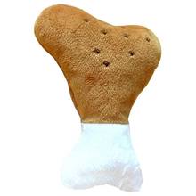 Kapmore 1pc Chicken Leg Shape Dog Toy Bite-Resistant Dog Plush Toy Puppy Squeaky Toys Dog Chew Toys Pet Supplies Dog Favors 2024 - buy cheap