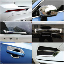 For Volvo XC60 2018-2020 Chrome Door Handle Decoration Foglight Styling Frame Side Mirror Cover Rear Window Wiper Nozzle Trim 2024 - buy cheap