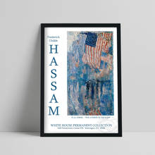 Выставочный плакат для музеев Childe Hassam, Картина на холсте проспект под дождем, винтажный Американский импрессионизм, домашний декор для стен 2024 - купить недорого