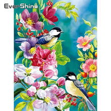 Evershine 5d pintura de diamante pássaro quadrado completo imagem de strass bordado de diamantes animais ponto cruz decoração de casa artesanal 2024 - compre barato