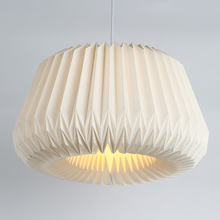 Lámpara colgante moderna hecha a mano de papel lámpara colgante E27 nórdico creativo blanco accesorio de iluminación comedor dormitorio lámpara colgante 2024 - compra barato