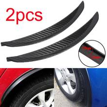 2Pcs 24.5cm Carbon Fiber Car Wheel Eyebrow Arch Fender Rubber Protection Strips 2024 - buy cheap