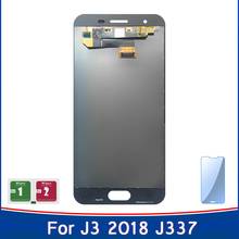 Дисплей с возможностью регулировки яркости, 100% Протестировано, работает для Samsung Galaxy J3 2018 J337 J337P J337T SM-J337 Oled сенсорный ЖК-экран 2024 - купить недорого
