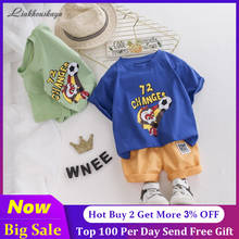 Summer Baby Boy Girls Clothing Set Child Cute T-Shirt Cartoon Children Boys Clothes Shorts Suit For Kids Outfit Denim Outfit 2024 - buy cheap