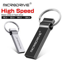 High Speed USB 2.0 Mini Flash Drive 16GB 32GB 64GB 128GB Pendrive Waterproof Metal usb flash drive Pen key chain memory Sticks 2024 - buy cheap