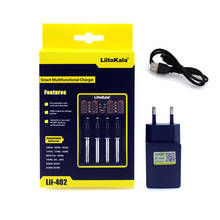 Liitokala Lii-402 зарядное устройство 18650 1,2 V 3,7 V 3,2 V 3,85 V AA 26650 10440 14500 16340 NiMH литий-ионная батарея умное зарядное устройство 5V 2A вилка 2024 - купить недорого