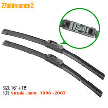Buildreamen2 Automotive Wiper Blades For Suzuki Jimny 1998-2007 2Pcs Car Soft Rubber Window Wiper Blade Windshield 2024 - buy cheap