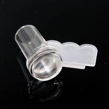 2.4cm Soft Silicon Jelly Clear Refill Head Stamper Plastic Scraper Nail Stamping Tool Marshmallow Transparent Stamp Kit 2024 - buy cheap