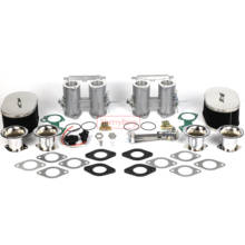 Conjunto de correntes do acelerador dimensões 40 dcoe 40 dcoe, corpos + tps + buzinas de ar + filtro de ar + articulação para porsche/dellorto/solex dcoe/dhla 2024 - compre barato