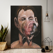Famoso artista francis bacon abstrato portrait retrato de peter barba poster pintura em tela cartaz e impressão para sala de estar decoração da parede arte 2024 - compre barato