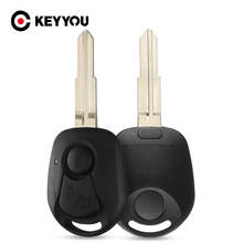 KEYYOU-carcasa de llave de coche sin cortar, carcasa de 2 botones, mando a distancia, para Ssangyong Actyon Kyron Rexton RX7 2024 - compra barato