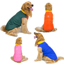Golden Retriever Pets Dogs Clothes Cotton Winter Warm Apparel Vest Jackets Coat for Medium Large Dogs 3XL-9XL 2024 - buy cheap