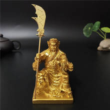 Gold Guan Gong Buddha Statue Home Decoration Chinese Feng Shui Big Buddha Sculpture Figurines Ornaments Resin Crafts Gifts 2024 - buy cheap