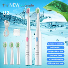 Escova de dentes elétrica recarregável sonic escova de dentes ultra sônico escova de dentes crianças escova de dentes higiene oral dental care escovas 5 2024 - compre barato
