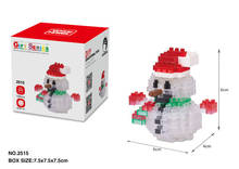 Mini bloques de Navidad Santa Claus juguete de construcción muñeco de nieve modelo Micro ladrillos juguetes de Navidad Brinquedo para niños regalo de Navidad 2024 - compra barato