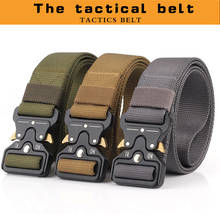 125x3.8cm Tactical Belt Men Adjustable Heavy Duty Military Tactical Waist Belts with Metal Buckle Nylon Belt Hunting Accessories 2024 - buy cheap